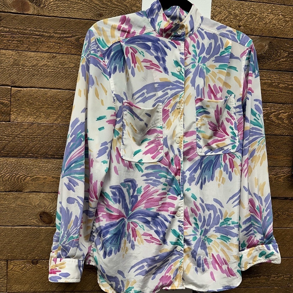 Vintage Christian Dior Chemises Paris New York Blouse – Size 6 - Picture 2 of 9